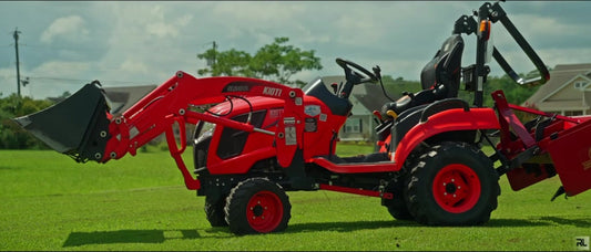 Kioti CS2220 W/ 4' Box Blade