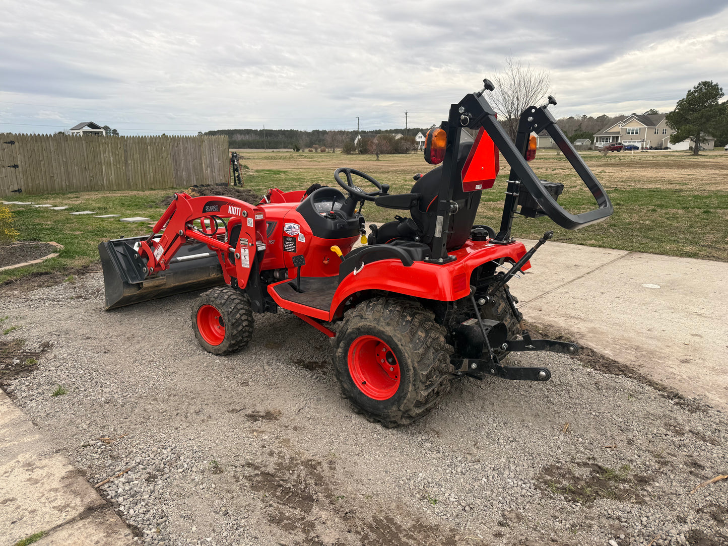Diesel Subcompact Tractor Rental with front loader and rear PTO