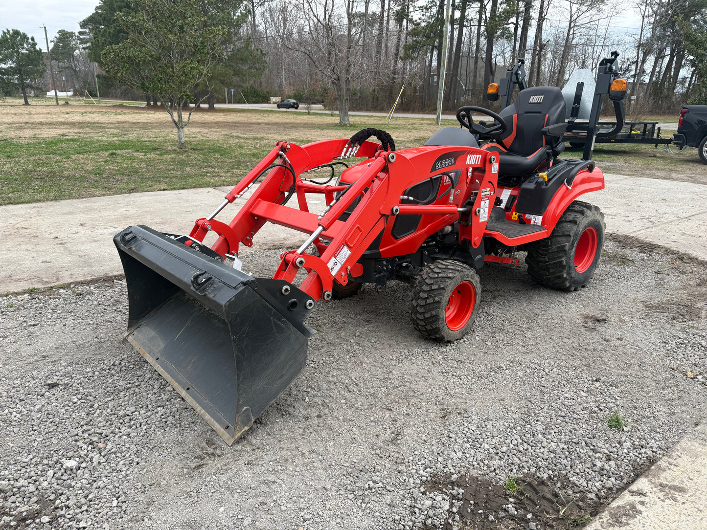Diesel Subcompact Tractor Rental with front loader and rear PTO