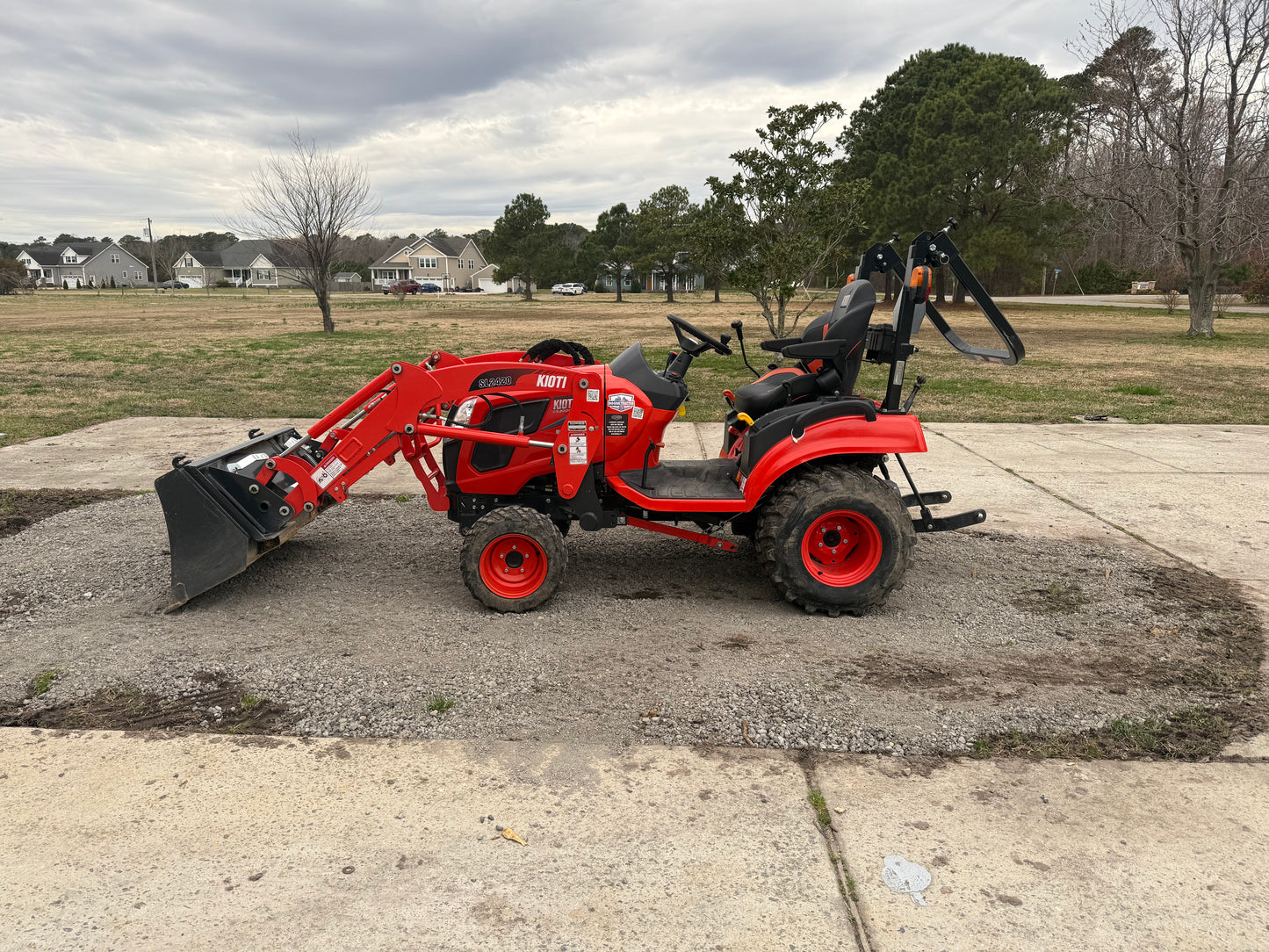 Diesel Subcompact Tractor Rental with front loader and rear PTO